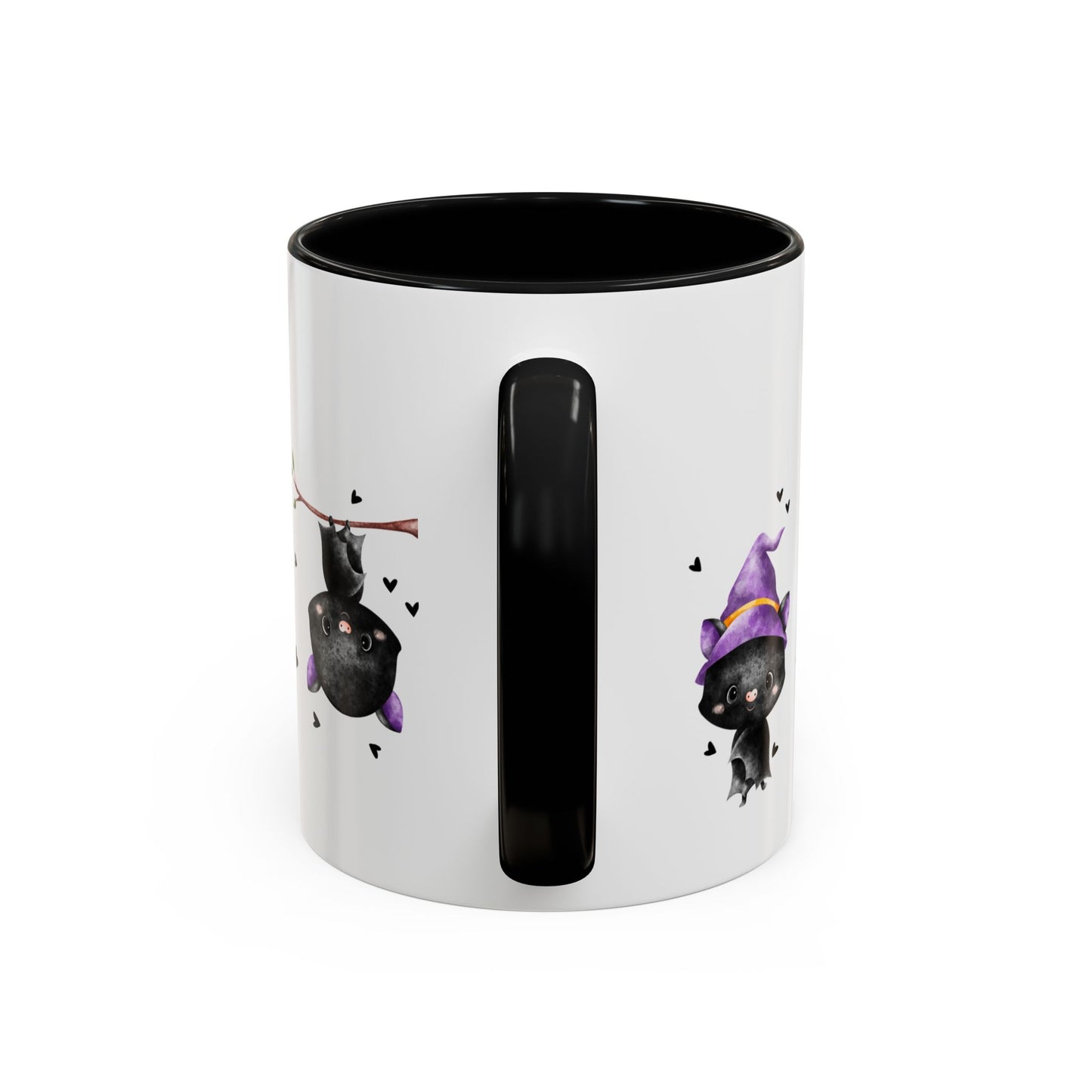 Mug Whimsical Bat with Hearts Halloween Animal Lover Gift
