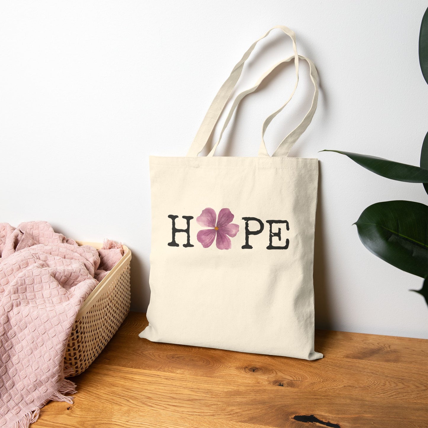 Floral Tote Bag - Hopeful Bloom Eco Friendly Shopper