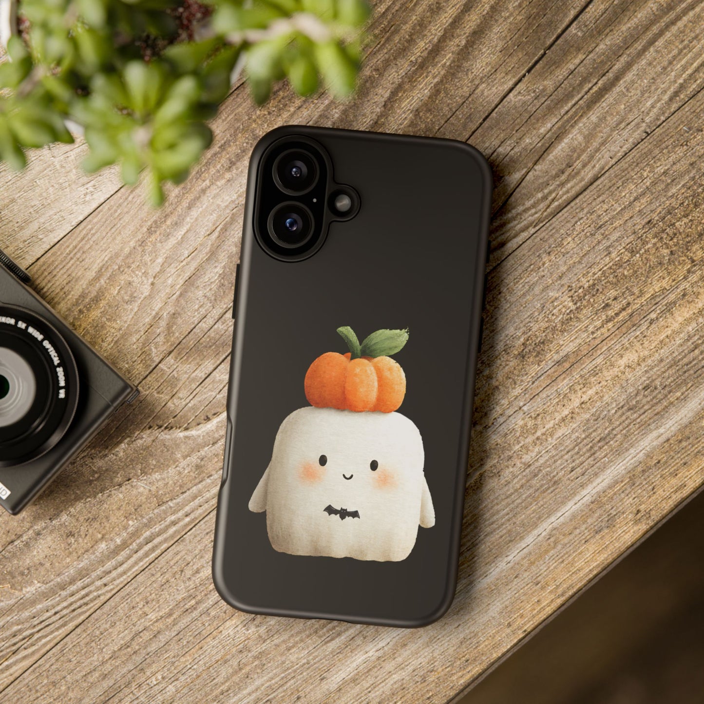 Cute Ghost Halloween Phone Case - Tough Cases for Fall & Spooky Season, Halloween Gift, Phone Accessory, Kawaii Decor, Pumpkin Design