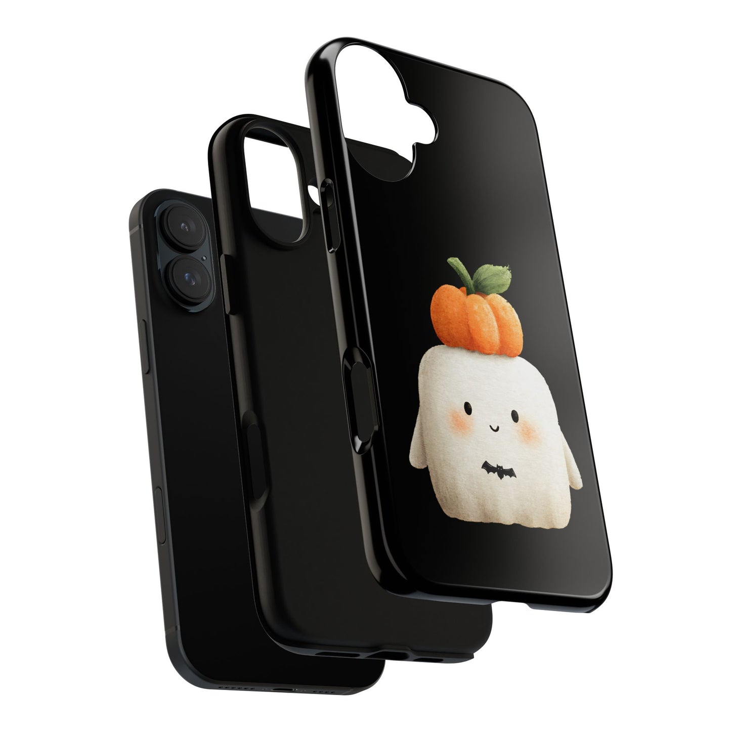 Cute Ghost Halloween Phone Case - Tough Cases for Fall & Spooky Season, Halloween Gift, Phone Accessory, Kawaii Decor, Pumpkin Design