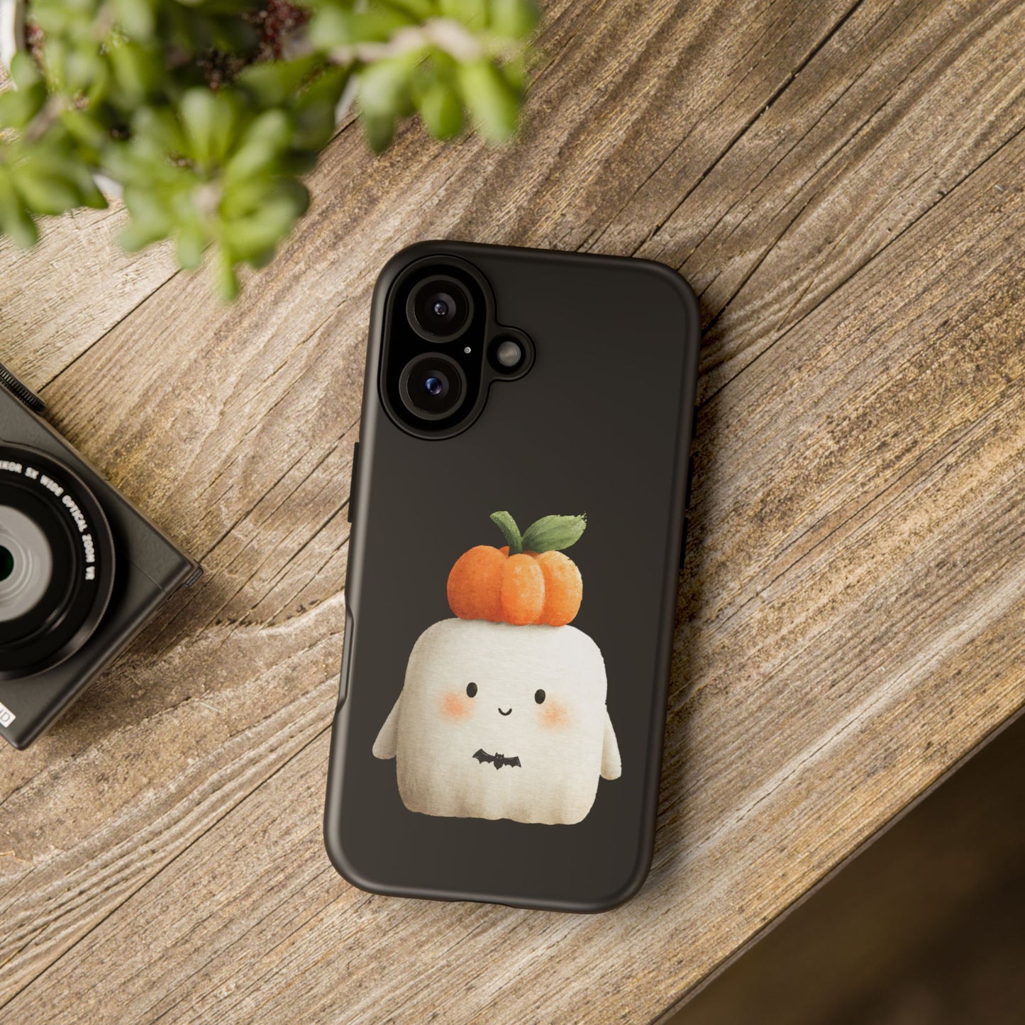 Cute Ghost Halloween Phone Case - Tough Cases for Fall & Spooky Season, Halloween Gift, Phone Accessory, Kawaii Decor, Pumpkin Design