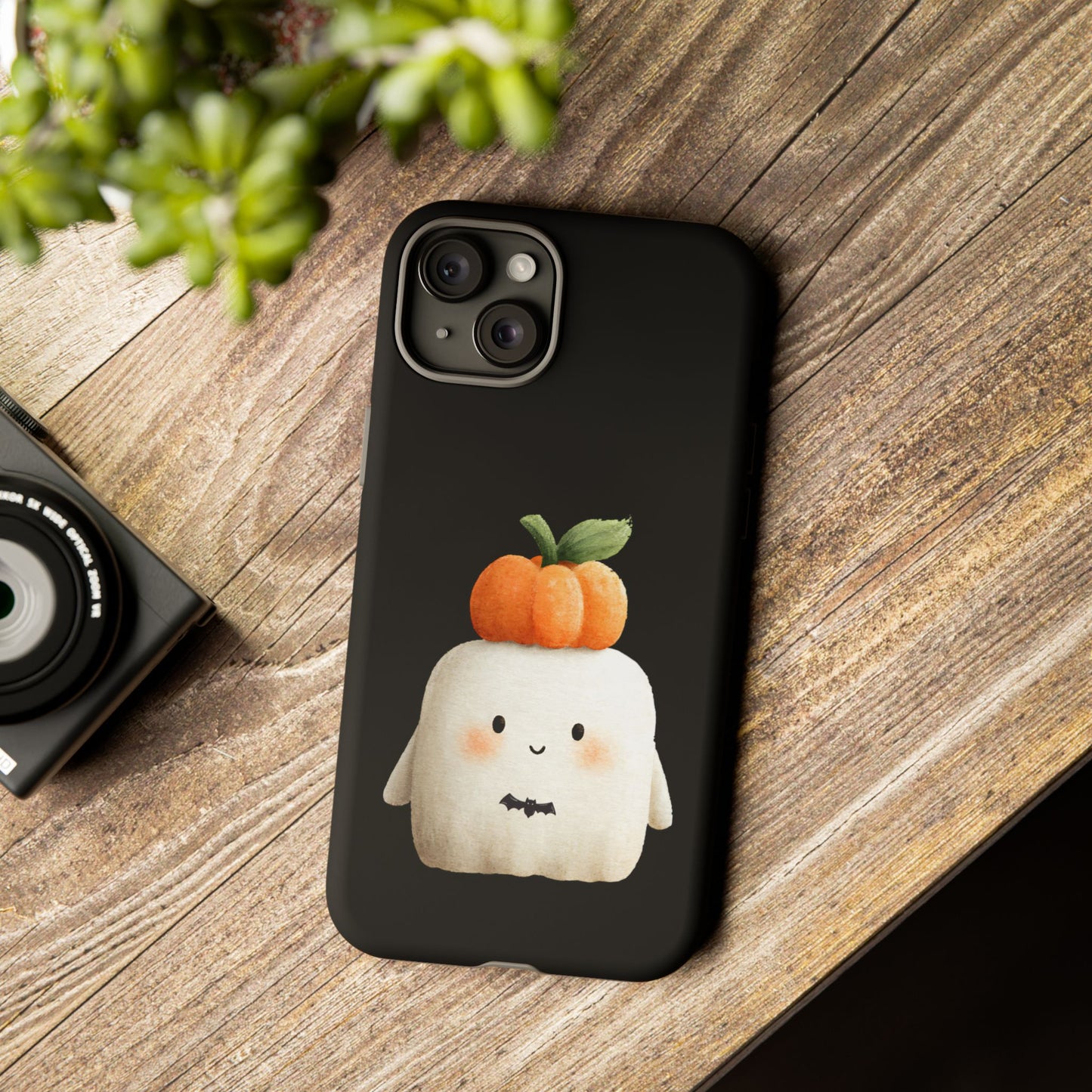 Cute Ghost Halloween Phone Case - Tough Cases for Fall & Spooky Season, Halloween Gift, Phone Accessory, Kawaii Decor, Pumpkin Design