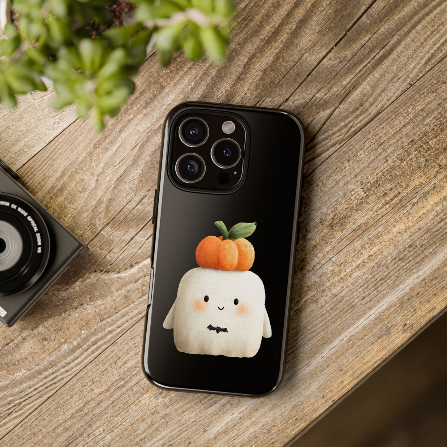 Cute Ghost Halloween Phone Case - Tough Cases for Fall & Spooky Season, Halloween Gift, Phone Accessory, Kawaii Decor, Pumpkin Design