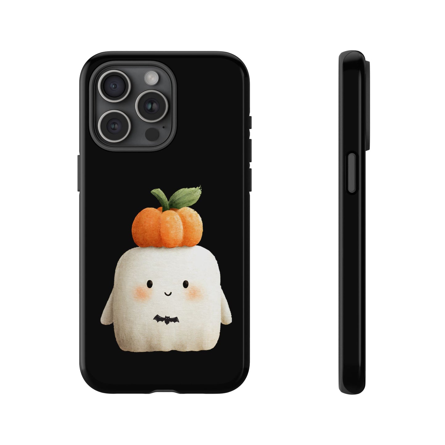 Cute Ghost Halloween Phone Case - Tough Cases for Fall & Spooky Season, Halloween Gift, Phone Accessory, Kawaii Decor, Pumpkin Design