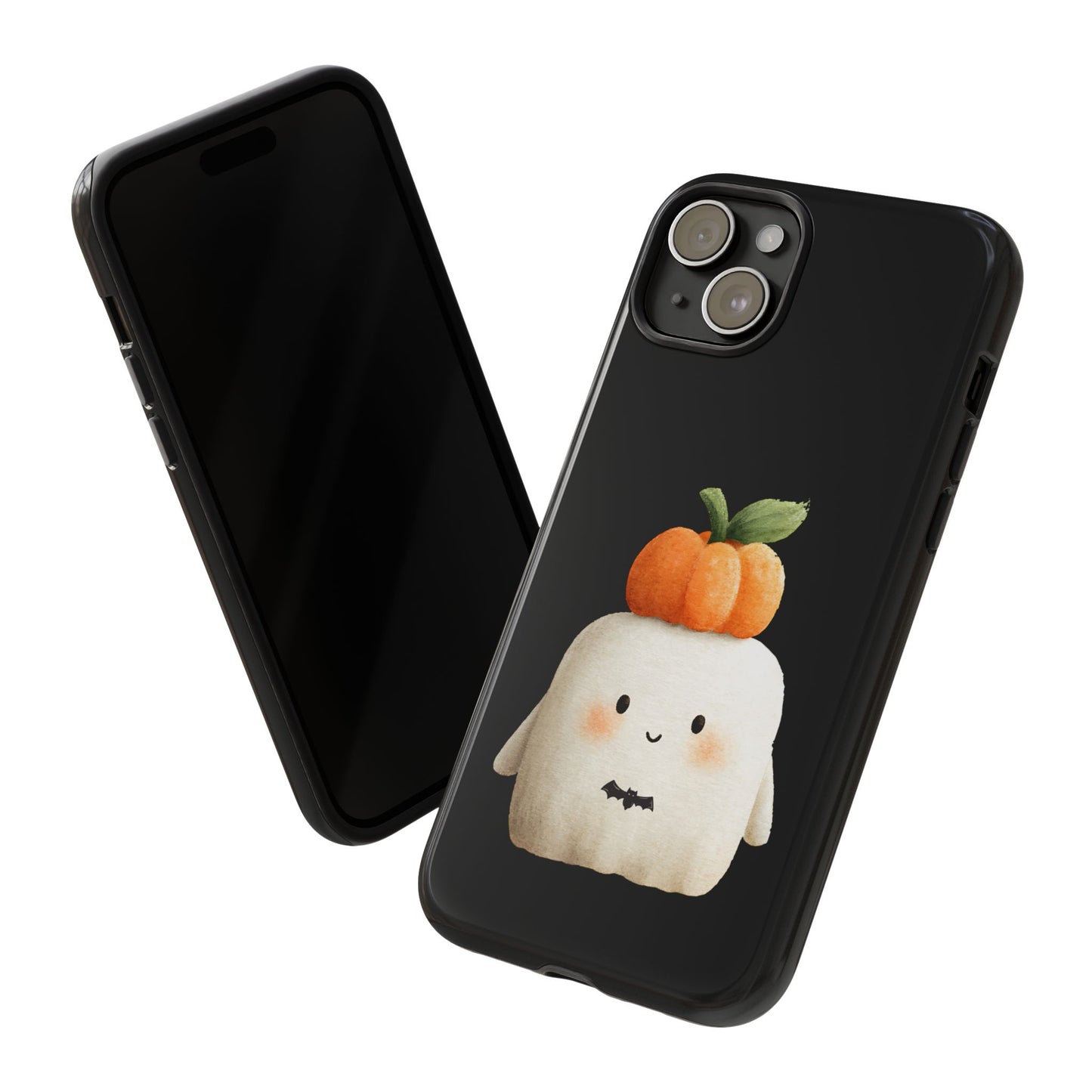 Cute Ghost Halloween Phone Case - Tough Cases for Fall & Spooky Season, Halloween Gift, Phone Accessory, Kawaii Decor, Pumpkin Design