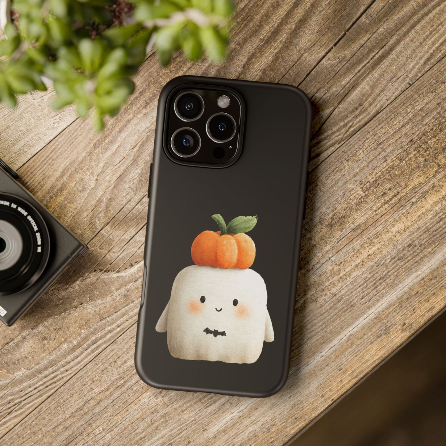 Cute Ghost Halloween Phone Case - Tough Cases for Fall & Spooky Season, Halloween Gift, Phone Accessory, Kawaii Decor, Pumpkin Design