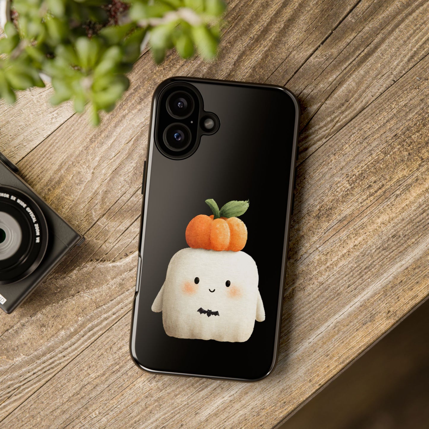 Cute Ghost Halloween Phone Case - Tough Cases for Fall & Spooky Season, Halloween Gift, Phone Accessory, Kawaii Decor, Pumpkin Design