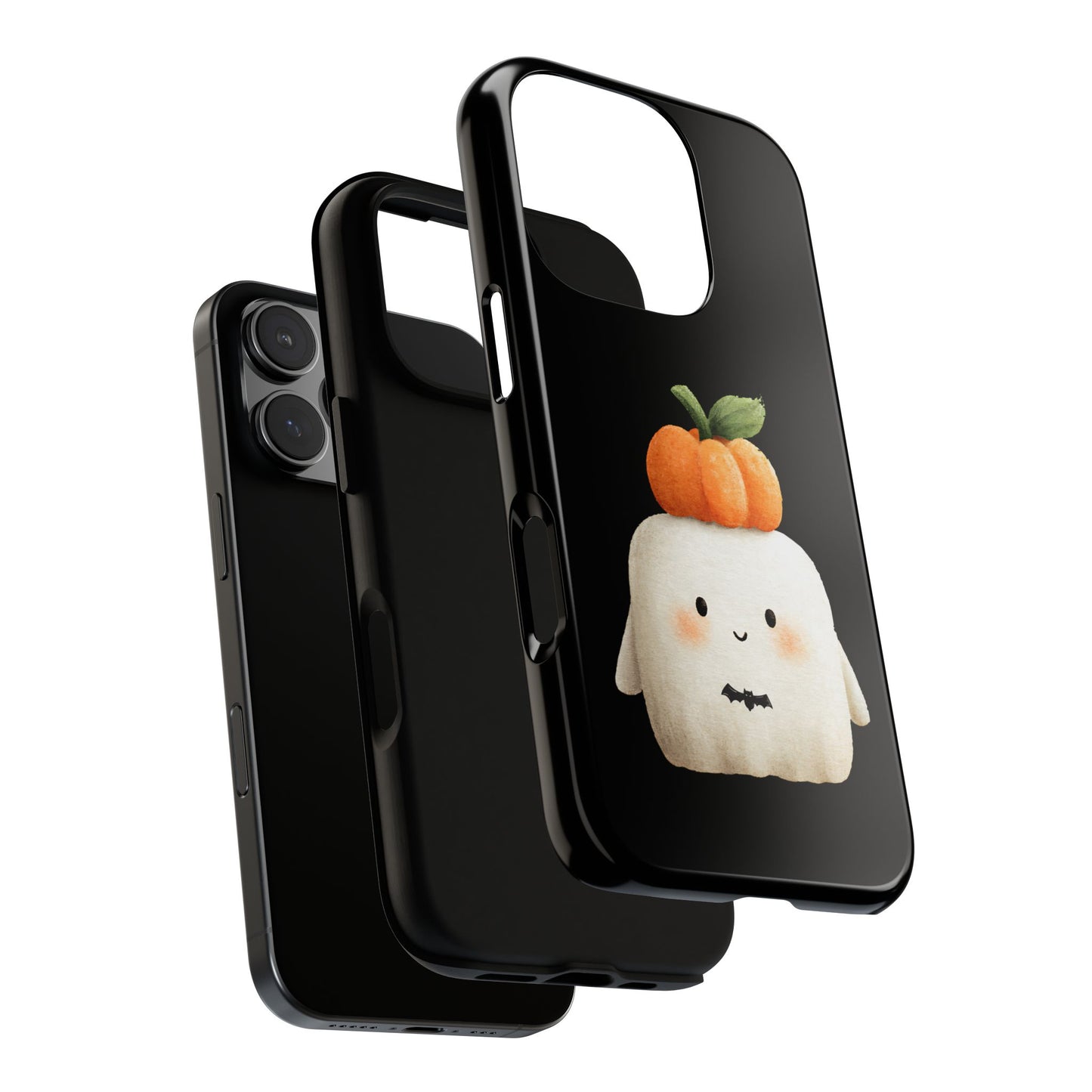 Cute Ghost Halloween Phone Case - Tough Cases for Fall & Spooky Season, Halloween Gift, Phone Accessory, Kawaii Decor, Pumpkin Design