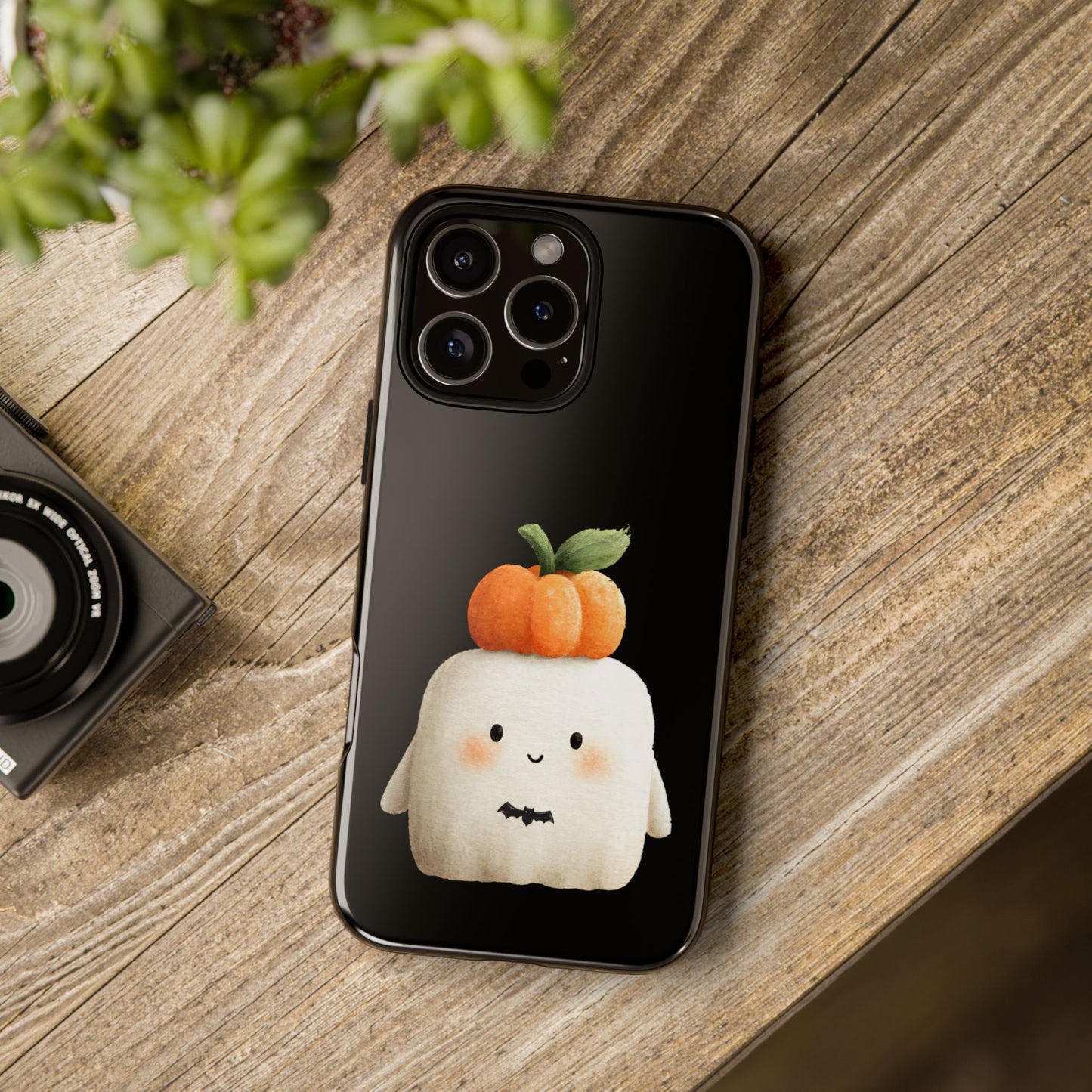 Cute Ghost Halloween Phone Case - Tough Cases for Fall & Spooky Season, Halloween Gift, Phone Accessory, Kawaii Decor, Pumpkin Design