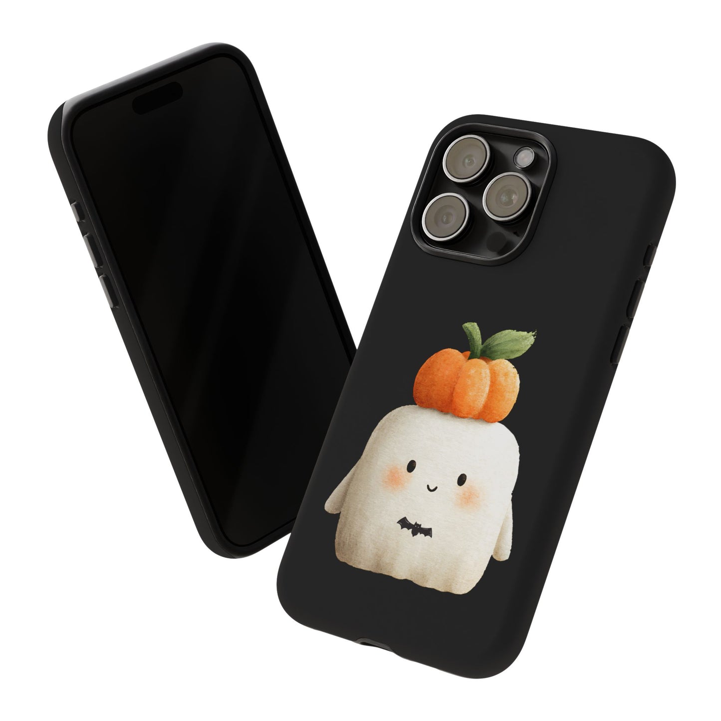 Cute Ghost Halloween Phone Case - Tough Cases for Fall & Spooky Season, Halloween Gift, Phone Accessory, Kawaii Decor, Pumpkin Design