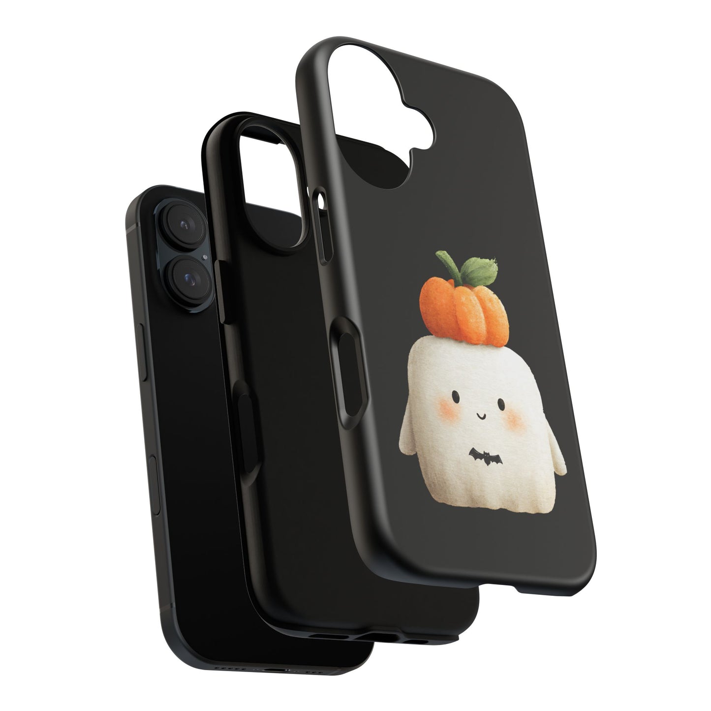 Cute Ghost Halloween Phone Case - Tough Cases for Fall & Spooky Season, Halloween Gift, Phone Accessory, Kawaii Decor, Pumpkin Design