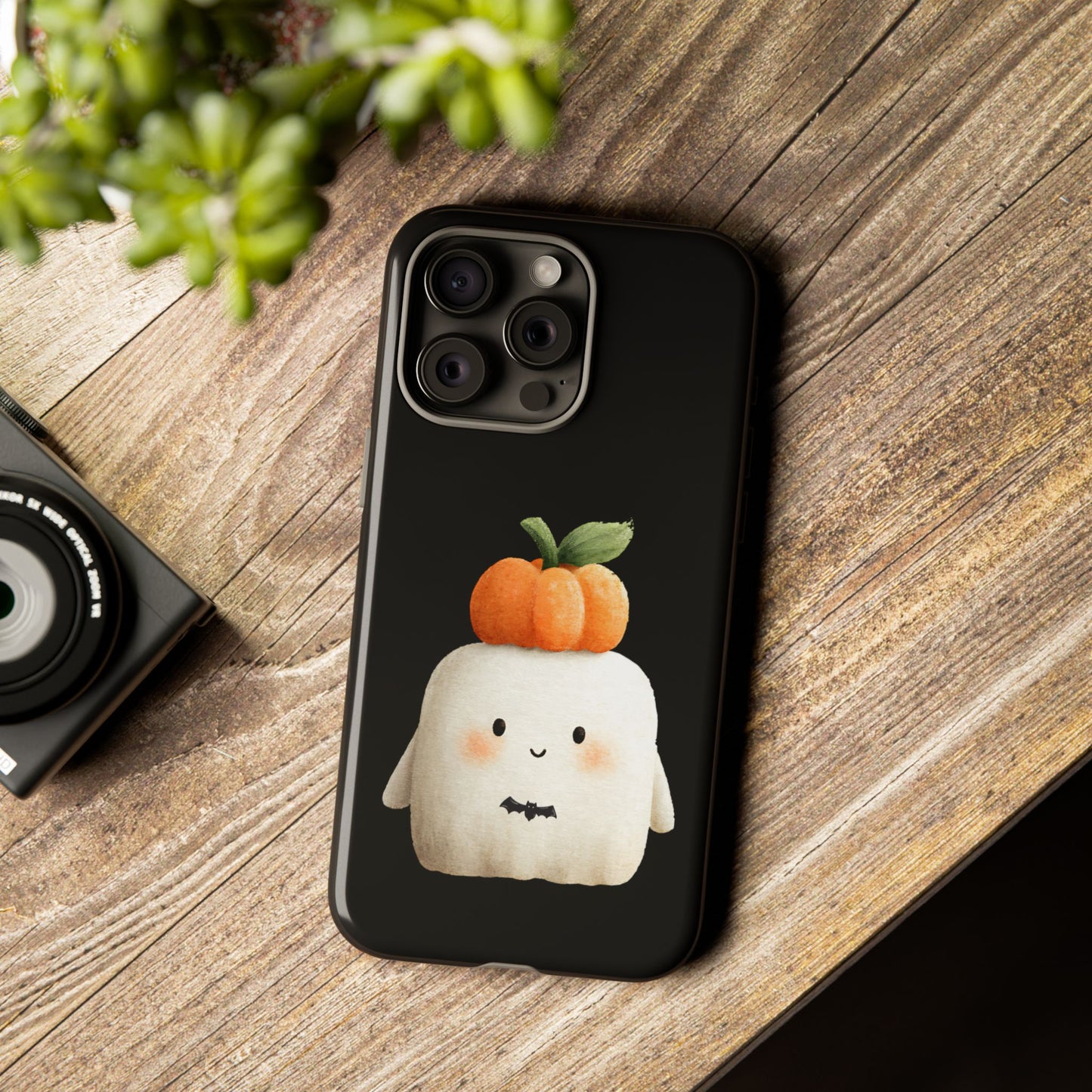 Cute Ghost Halloween Phone Case - Tough Cases for Fall & Spooky Season, Halloween Gift, Phone Accessory, Kawaii Decor, Pumpkin Design
