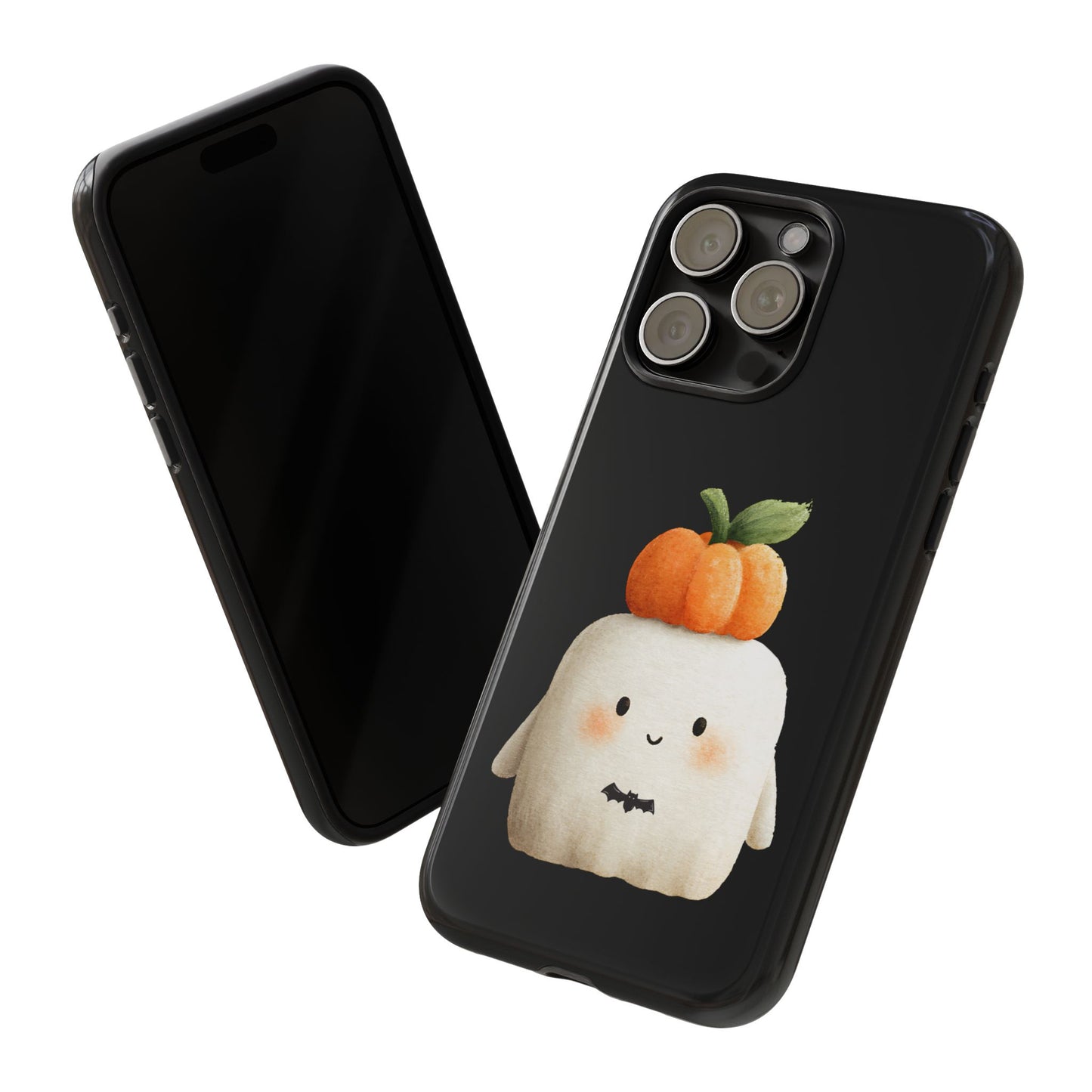 Cute Ghost Halloween Phone Case - Tough Cases for Fall & Spooky Season, Halloween Gift, Phone Accessory, Kawaii Decor, Pumpkin Design