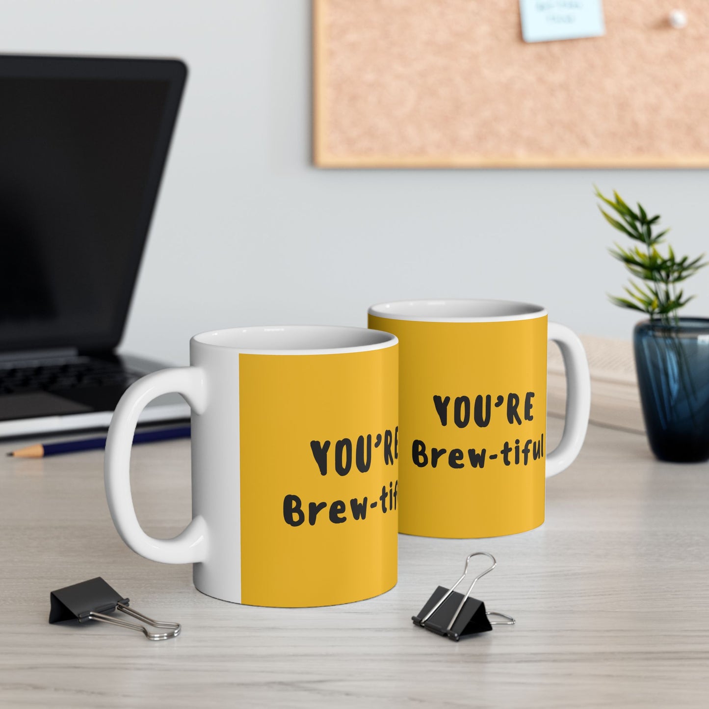 Bright & Cheerful Ceramic Mug - You're Beautiful! Perfect for Coffee Lovers, Gift for Her, Inspirational Presents, Everyday Use, Home [...]