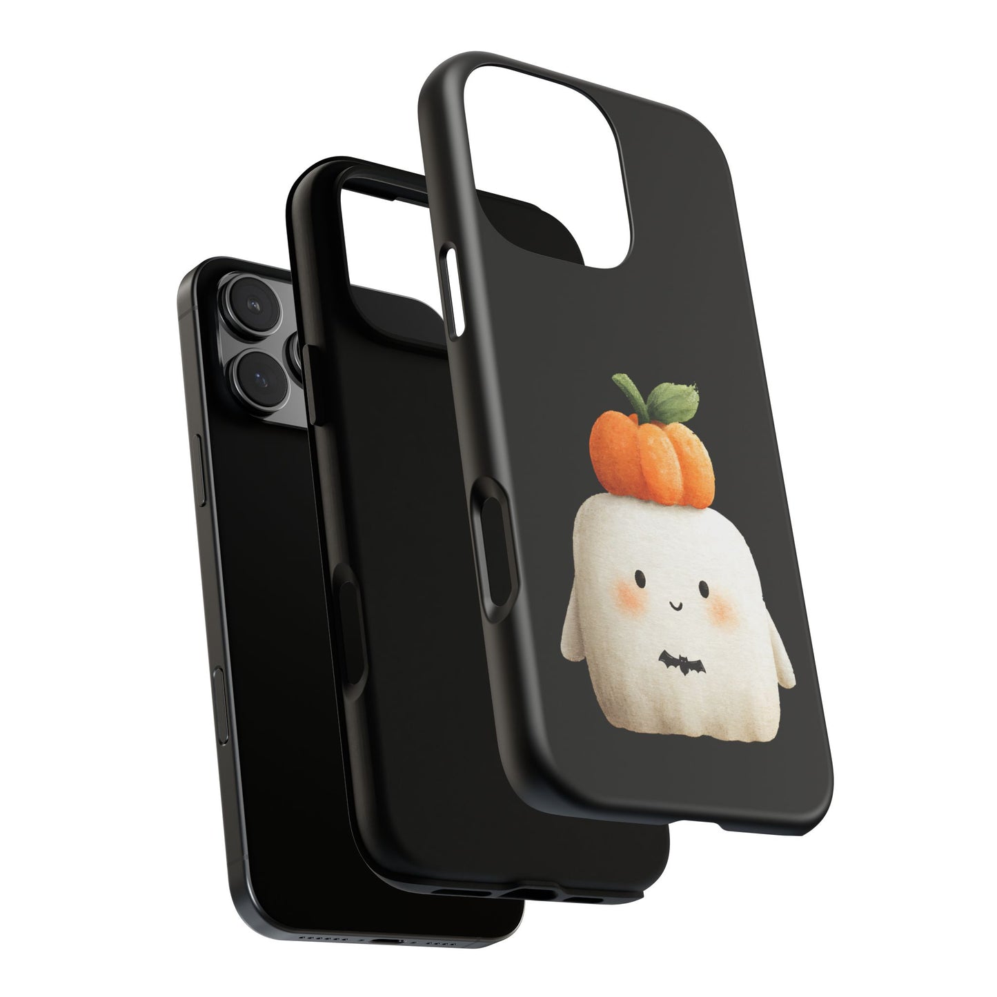 Cute Ghost Halloween Phone Case - Tough Cases for Fall & Spooky Season, Halloween Gift, Phone Accessory, Kawaii Decor, Pumpkin Design