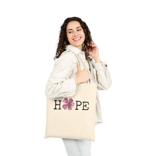 Floral Tote Bag - Hopeful Bloom Eco Friendly Shopper