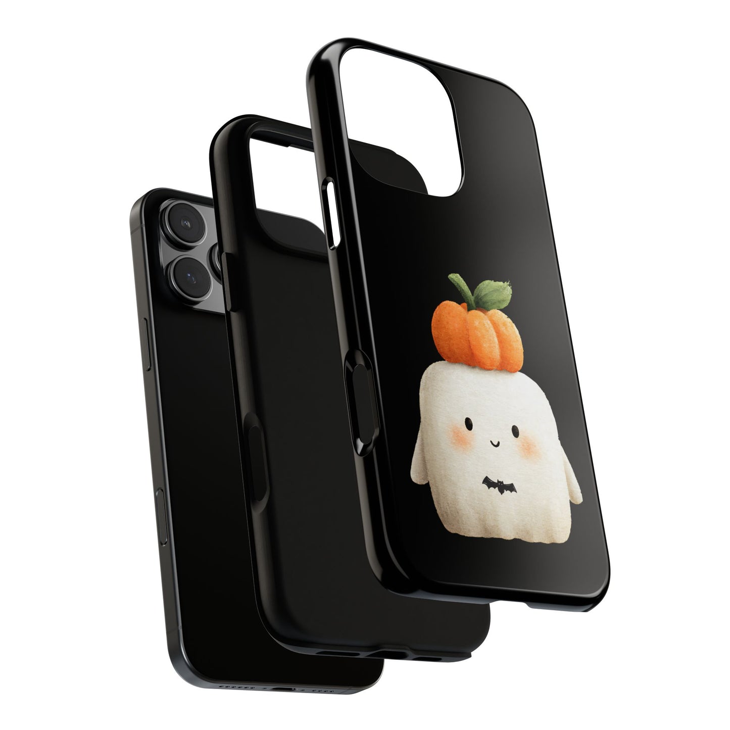 Cute Ghost Halloween Phone Case - Tough Cases for Fall & Spooky Season, Halloween Gift, Phone Accessory, Kawaii Decor, Pumpkin Design