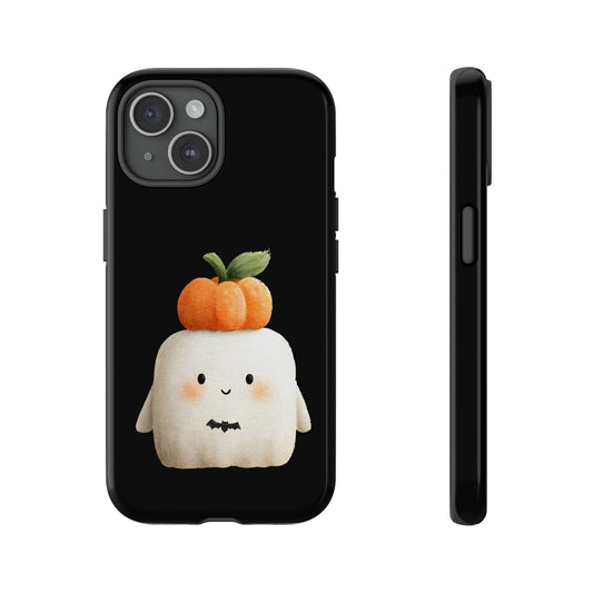 Cute Ghost Halloween Phone Case - Tough Cases for Fall & Spooky Season, Halloween Gift, Phone Accessory, Kawaii Decor, Pumpkin Design