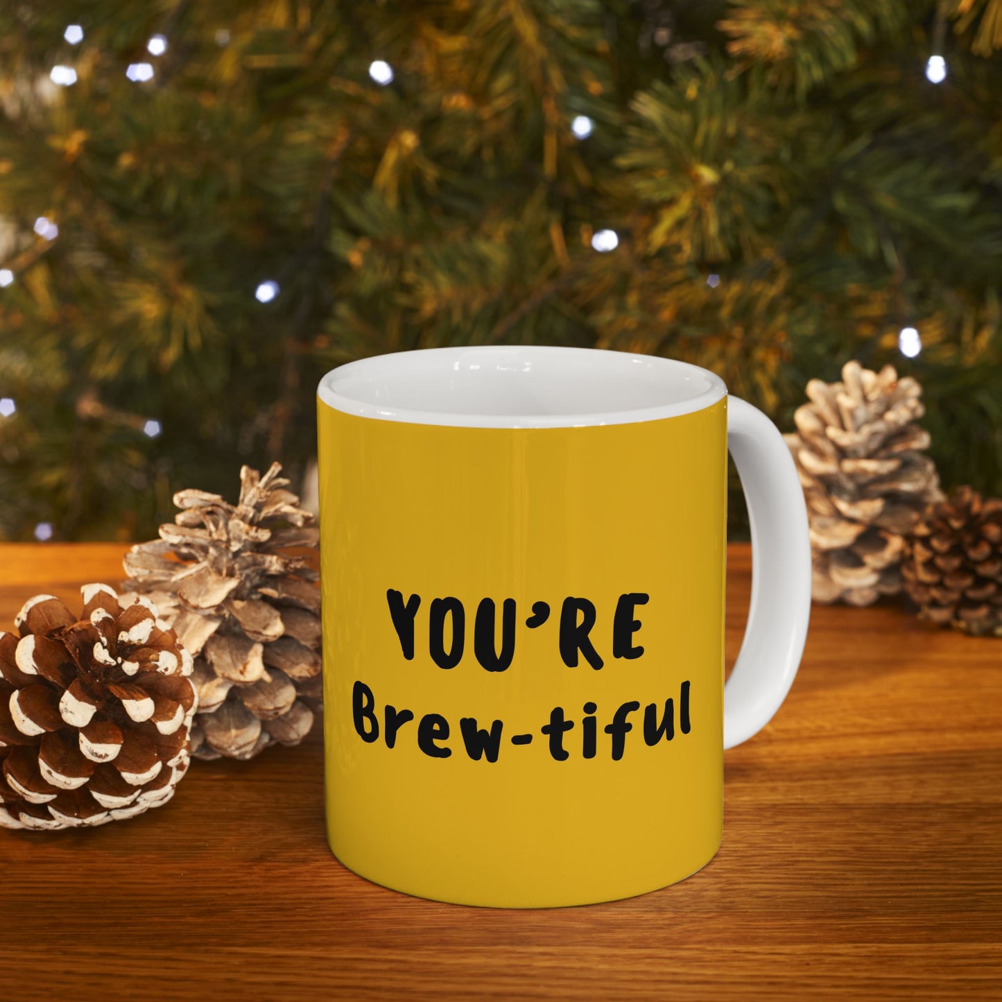 Bright & Cheerful Ceramic Mug - You're Beautiful! Perfect for Coffee Lovers, Gift for Her, Inspirational Presents, Everyday Use, Home [...]