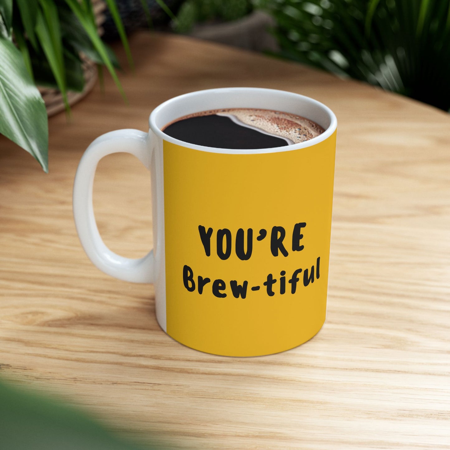 Bright & Cheerful Ceramic Mug - You're Beautiful! Perfect for Coffee Lovers, Gift for Her, Inspirational Presents, Everyday Use, Home [...]