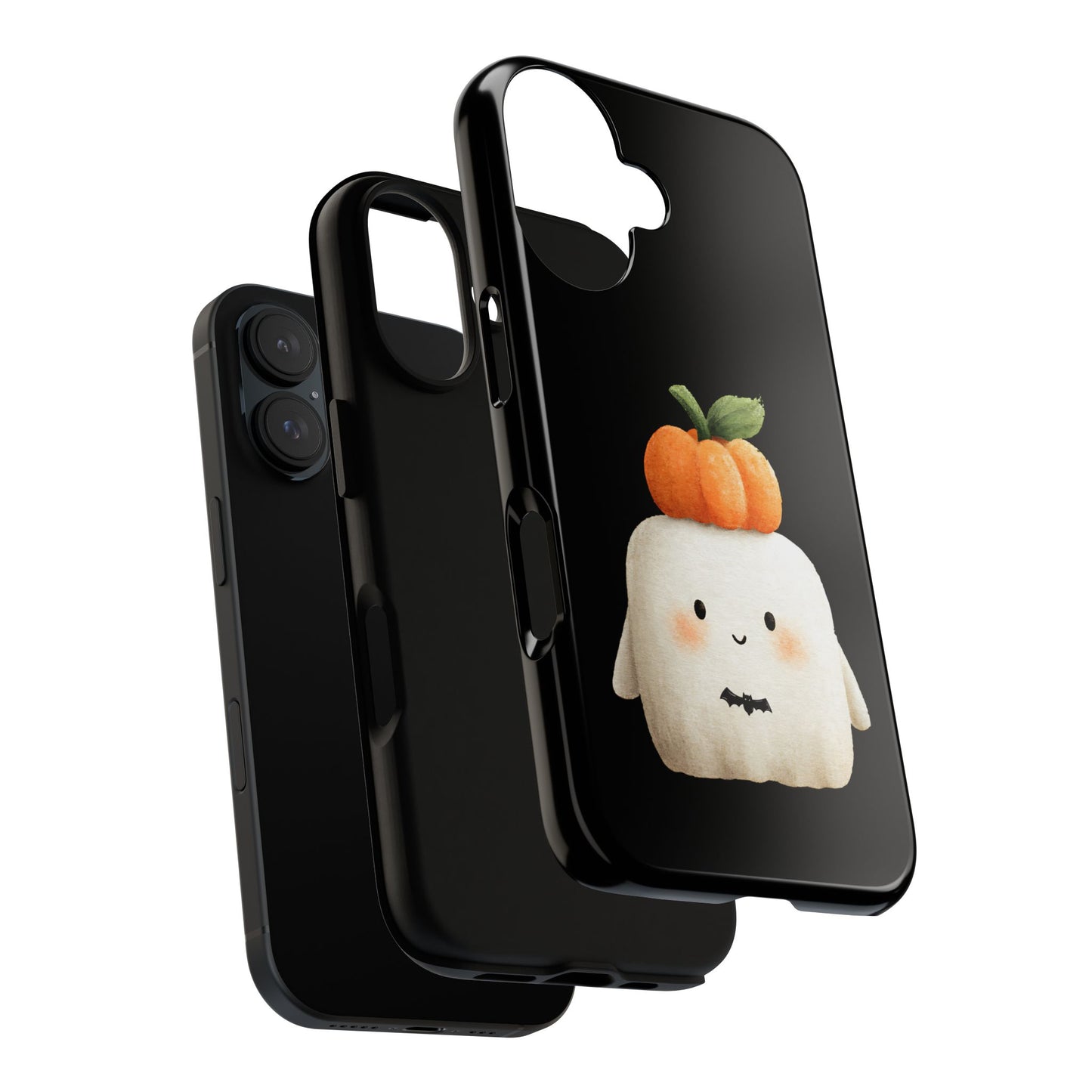 Cute Ghost Halloween Phone Case - Tough Cases for Fall & Spooky Season, Halloween Gift, Phone Accessory, Kawaii Decor, Pumpkin Design
