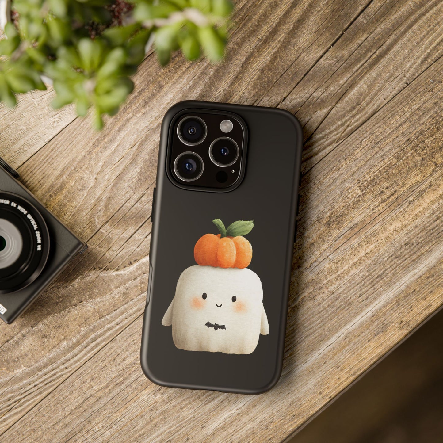 Cute Ghost Halloween Phone Case - Tough Cases for Fall & Spooky Season, Halloween Gift, Phone Accessory, Kawaii Decor, Pumpkin Design