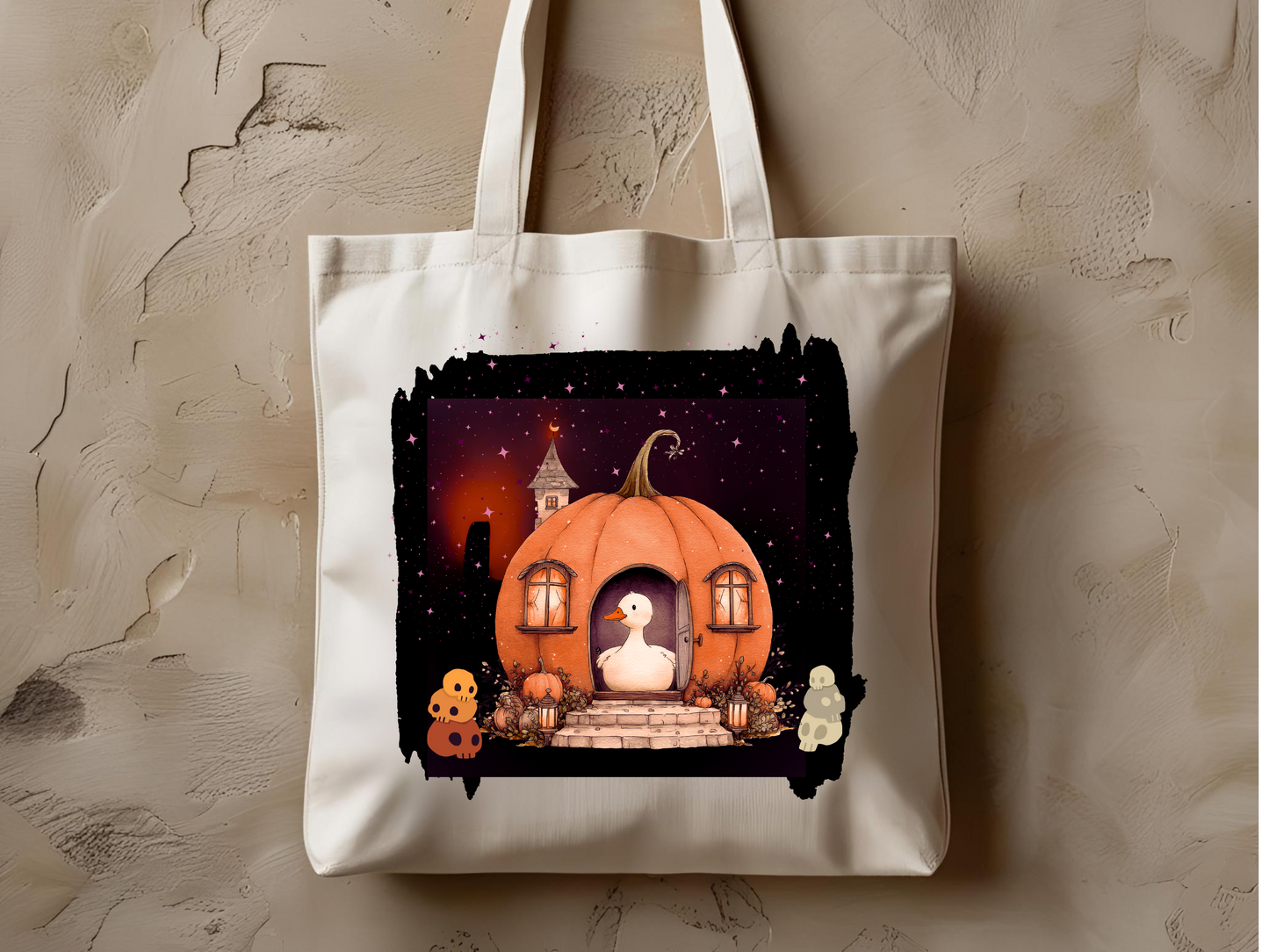 Halloween Cotton Tote Bag