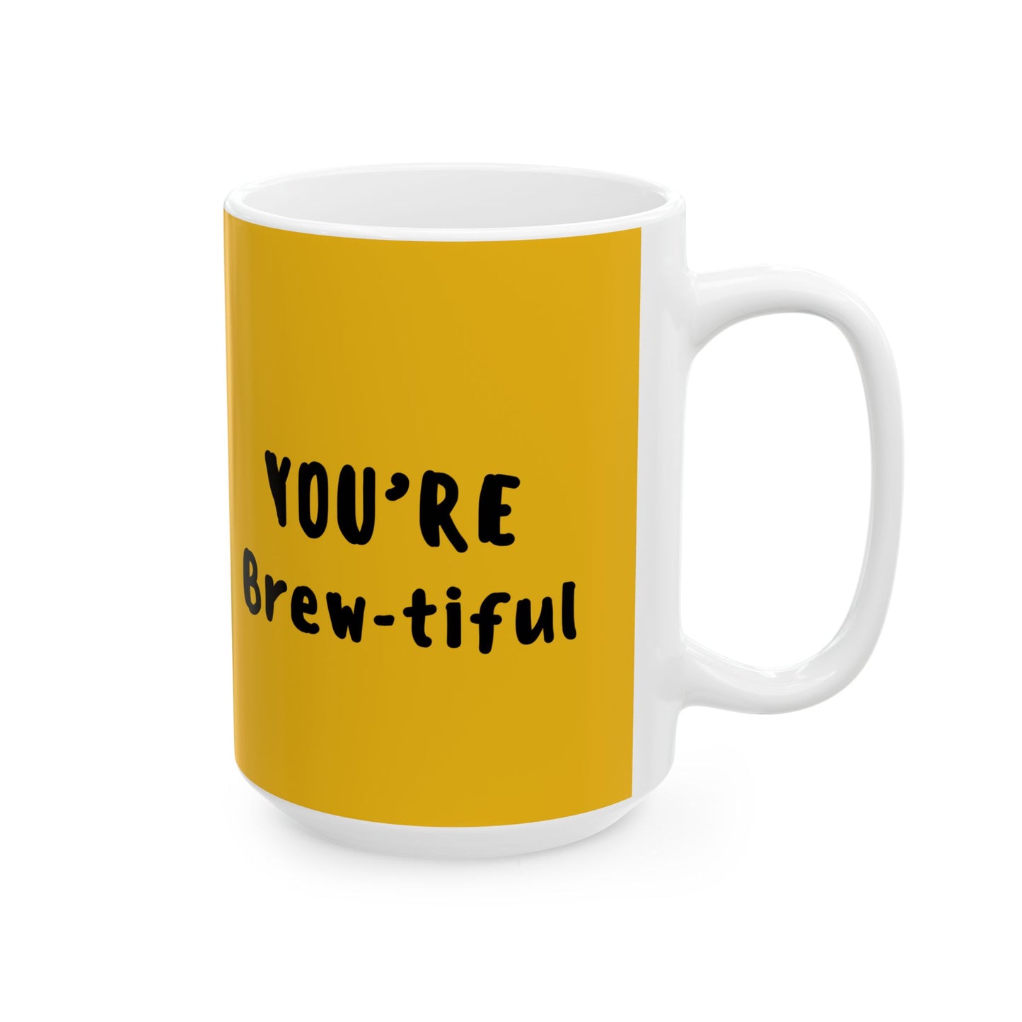 Bright & Cheerful Ceramic Mug - You're Beautiful! Perfect for Coffee Lovers, Gift for Her, Inspirational Presents, Everyday Use, Home [...]