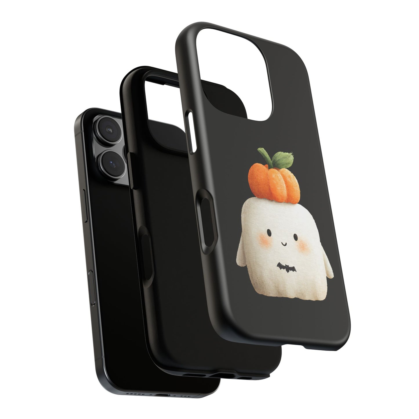Cute Ghost Halloween Phone Case - Tough Cases for Fall & Spooky Season, Halloween Gift, Phone Accessory, Kawaii Decor, Pumpkin Design